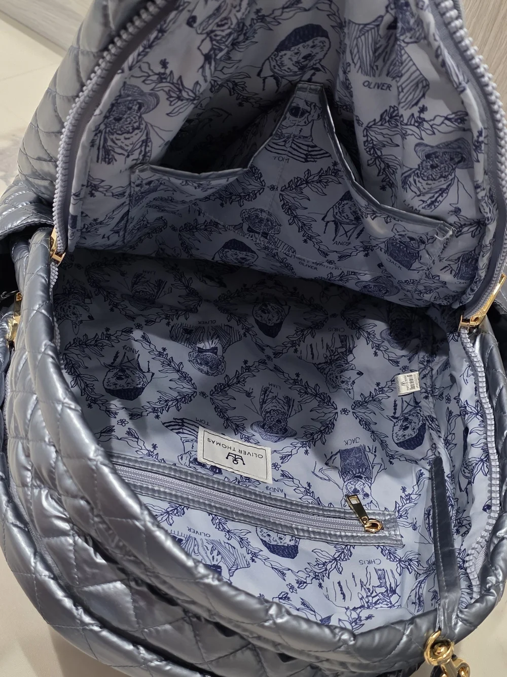 The Oliver Thomas quilted backpack